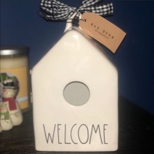 NWT RAE DUNN “Welcome” Birdhouse